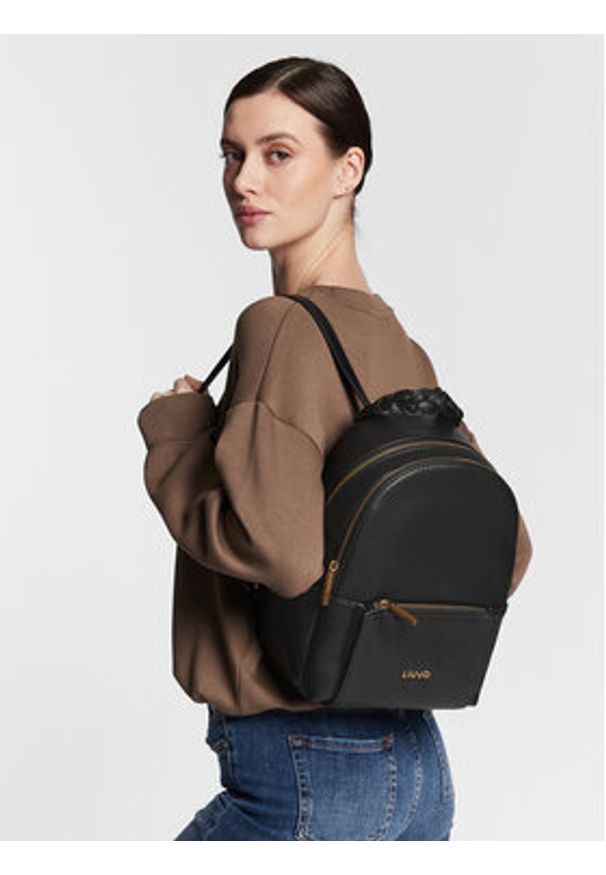 Liu Jo Plecak Ecs M Backpack AXX021 E0031 Czarny. Kolor: czarny. Materiał: skóra