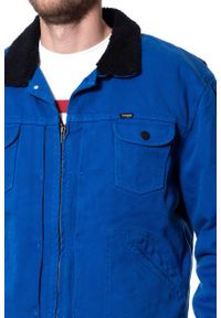 Wrangler - KURTKA ZIMOWA WRANGLER TWILL SHERPA COBALT BLUE W4A7W2B09. Sezon: zima #4