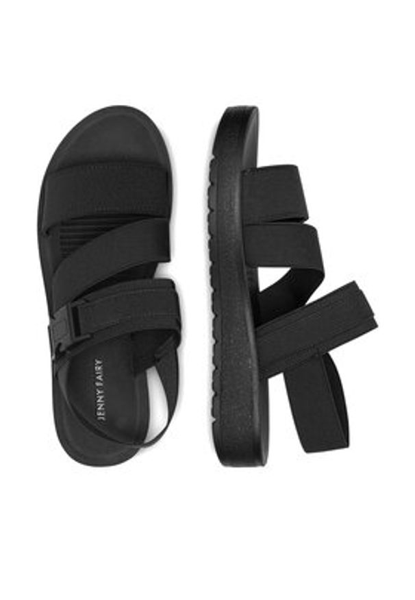 Jenny Fairy Sandały WYL0510-06 Czarny. Kolor: czarny. Materiał: materiał