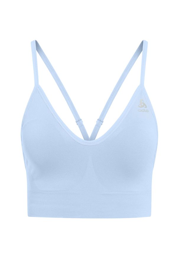 Odlo - Biustonosz damski ODLO Padded Seamless Soft 2.0 Sport Bra. Kolor: niebieski