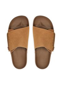 Quiksilver Klapki Rivi AQYL101378 Brązowy. Kolor: brązowy. Materiał: skóra, zamsz #3