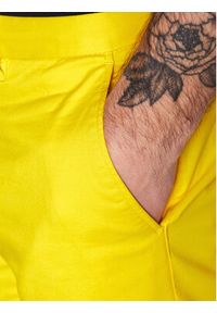 TOMMY HILFIGER - Tommy Hilfiger Szorty materiałowe Brooklyn MW0MW23563 Żółty Regular Fit. Kolor: żółty. Materiał: materiał, bawełna #3