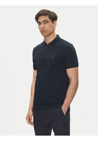 BOSS Polo Passerzip 50537507 Granatowy Slim Fit. Typ kołnierza: polo. Kolor: niebieski. Materiał: bawełna #1