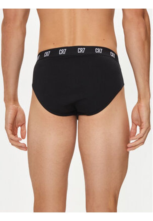 Cristiano Ronaldo CR7 Komplet slipów Main Basic Brief 3-Pack 8100-66-900 Czarny. Kolor: czarny. Materiał: bawełna