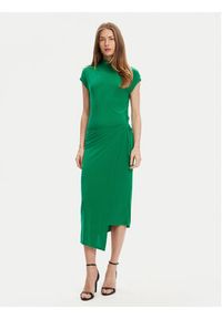 Calvin Klein Sukienka codzienna LV044C237G Zielony Slim Fit. Okazja: na co dzień. Kolor: zielony. Materiał: syntetyk. Typ sukienki: proste. Styl: casual #2