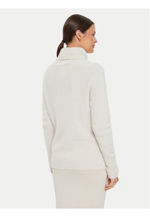 Kontatto Golf 3M0233 Beżowy Regular Fit. Typ kołnierza: golf. Kolor: beżowy. Materiał: syntetyk