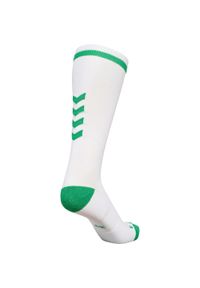 Skarpety sportowe dla dorosłych Hummel Elite Indoor Sock High. Kolor: biały, wielokolorowy, zielony
