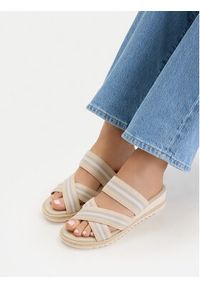 Go Soft Klapki CEO-R25AW01006 Beżowy. Kolor: beżowy. Materiał: materiał #9