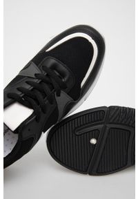 Answear Lab buty kolor czarny na płaskiej podeszwie. Nosek buta: okrągły. Zapięcie: sznurówki. Kolor: czarny. Obcas: na płaskiej podeszwie #4