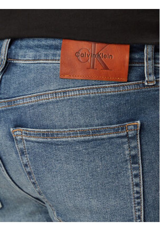 Calvin Klein Jeans Jeansy LV04RG793G Niebieski Skinny Fit. Kolor: niebieski