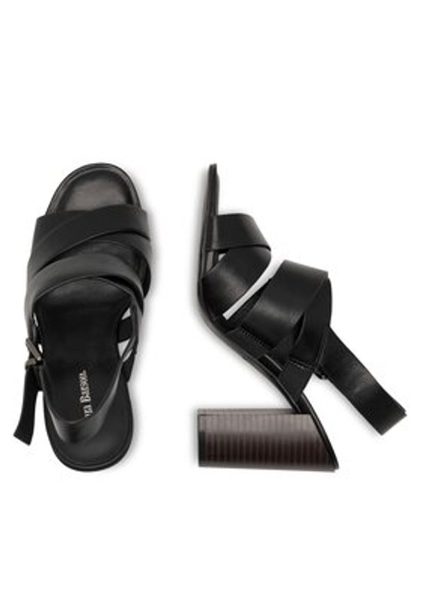 Clara Barson Sandały WYL3743-1 Czarny. Kolor: czarny. Materiał: skóra