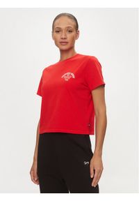 Tommy Jeans T-Shirt Retro DW0DW17831 Czerwony Boxy Fit. Kolor: czerwony. Materiał: bawełna. Styl: retro #1