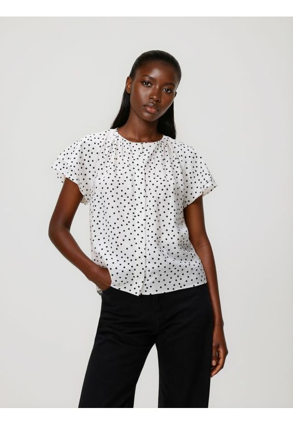 Reserved - Bluzka z wiskozą - wielobarwny. Materiał: wiskoza