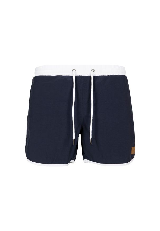 Urban Classics - Strój kąpielowy Urban Classic retro. Kolor: niebieski, wielokolorowy, biały. Materiał: nylon, materiał