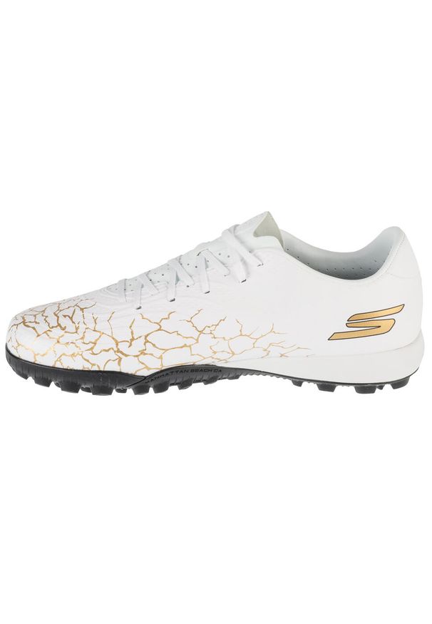 skechers - Buty piłkarskie turfy męskie, Skx 1.5 Academy TF. Kolor: biały. Sport: piłka nożna