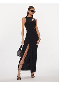 Patrizia Pepe Sukienka wieczorowa 8A1321/JZ26-K103 Czarny Regular Fit. Kolor: czarny. Materiał: syntetyk. Styl: wizytowy #4