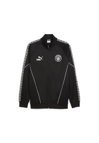 Puma - Męska kurtka Manchester City KING Anthem PUMA. Kolor: czarny. Sport: bieganie