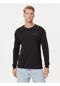 Tommy Jeans Longsleeve Chest Linear DM0DM21594 Czarny Regular Fit. Kolor: czarny. Materiał: bawełna. Długość rękawa: długi rękaw