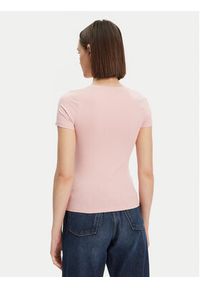 Guess T-Shirt O5RI02 KBBU1 Różowy Regular Fit. Kolor: różowy. Materiał: bawełna #9
