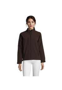 SOL'S - Kurtka Damska Roxy Soft Shell. Kolor: brązowy