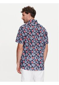 Bugatti Koszula 9450 58333A Granatowy Slim Fit. Kolor: niebieski. Materiał: bawełna