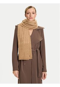 TOMMY HILFIGER - Tommy Hilfiger Szalik Flag Fluffy AW0AW17787 Beżowy. Kolor: beżowy. Materiał: poliester #6