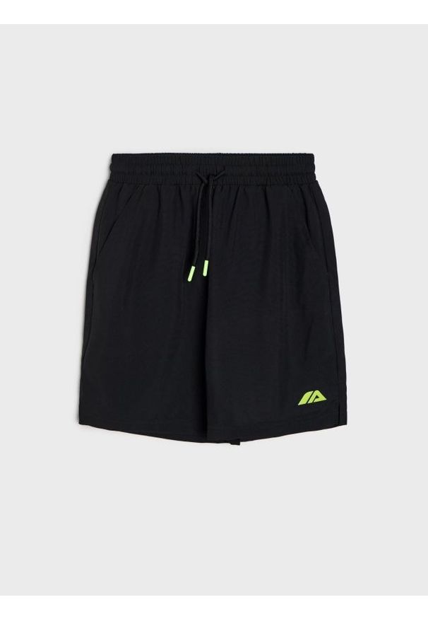 Sinsay - Szorty sportowe Active - czarny. Kolor: czarny. Styl: sportowy
