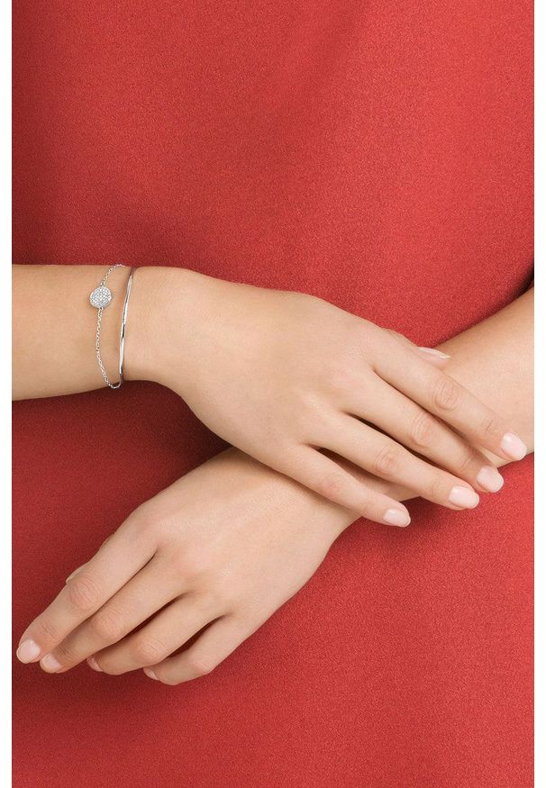 Swarovski - Bransoletka Ginger. Kolor: srebrny