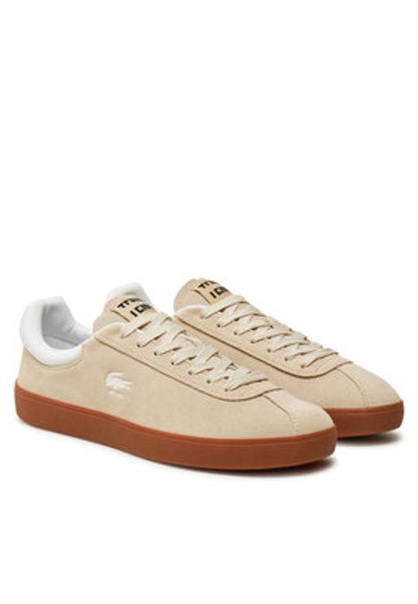 Lacoste Sneakersy Chaussure baseshot 7-48SMA0008 Biały. Kolor: biały. Materiał: zamsz, skóra