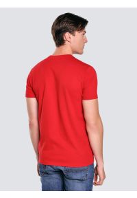 Big-Star - Koszulka męska z logo BIG STAR czerwona Melsar 603. Kolor: czerwony. Materiał: dzianina. Wzór: nadruk. Styl: wizytowy, klasyczny #6