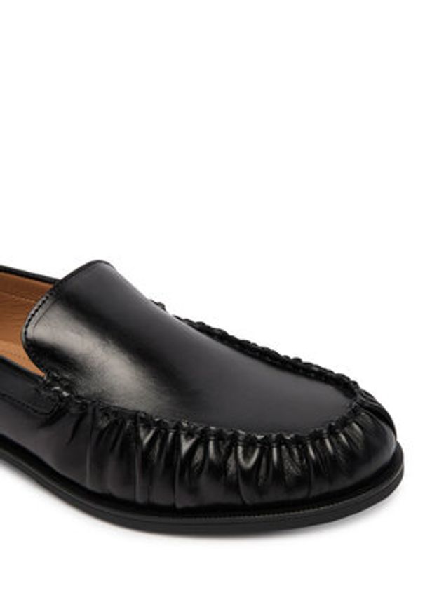 BOSS Lordsy Lycia 50557685 Czarny. Kolor: czarny. Materiał: skóra