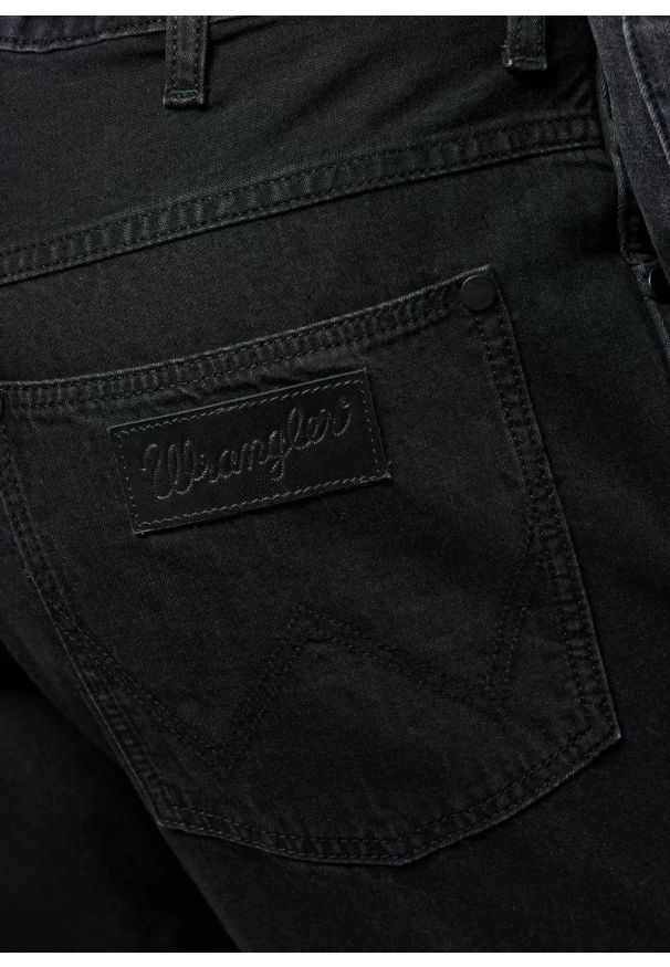 Wrangler - WRANGLER MĘSKIE SPODNIE JEANSOWE WRANGLER RIVER RINSE BLACK 112362409