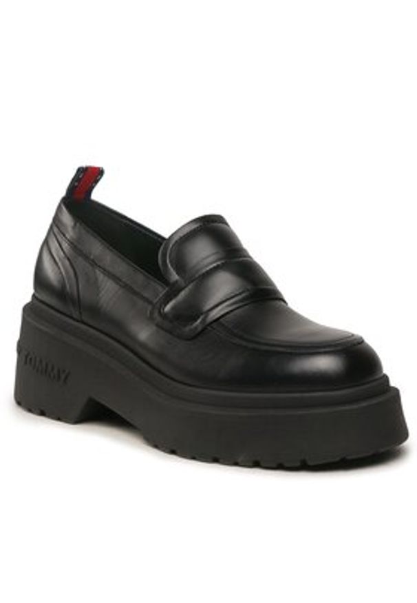 Tommy Jeans Loafersy Tjw Ava Loafer EN0EN02218 Czarny. Kolor: czarny. Materiał: skóra