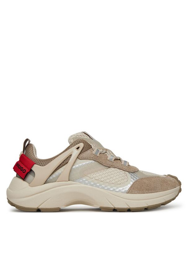 Hugo - Sneakersy HUGO. Kolor: beżowy