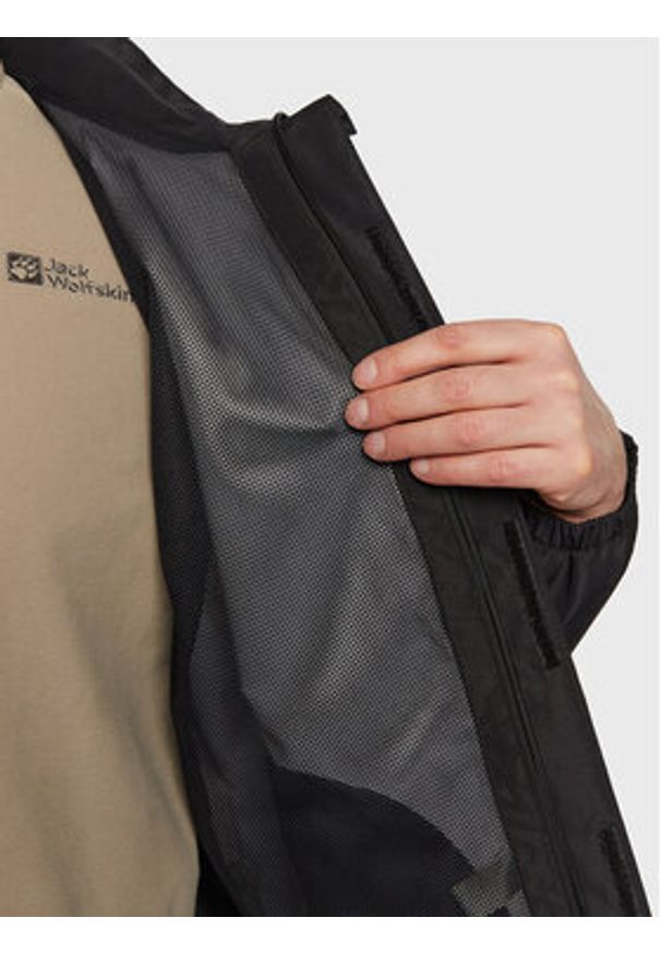 Jack Wolfskin Kurtka przejściowa Stormy Point 1111142 Czarny Regular Fit. Kolor: czarny. Materiał: syntetyk