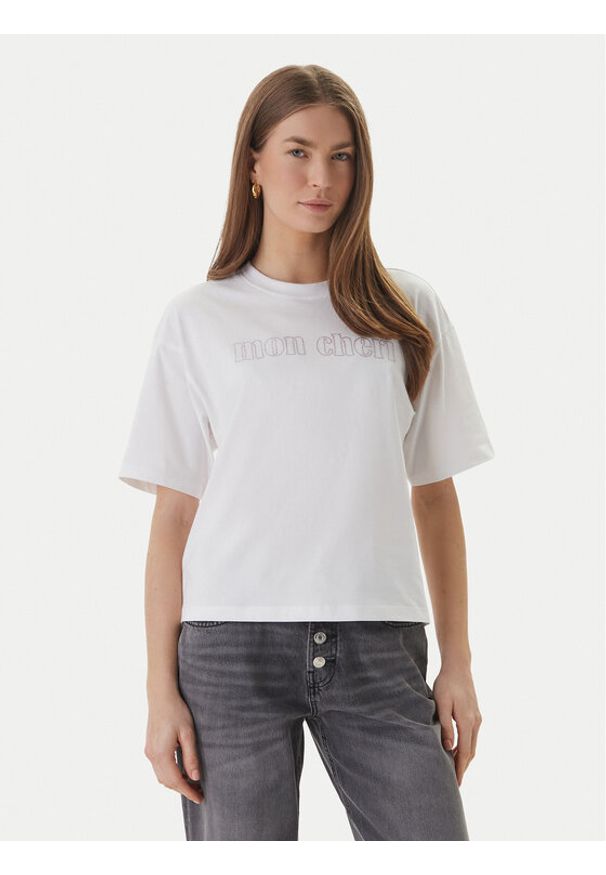 only - ONLY T-Shirt Rhine 15368901 Biały Boxy Fit. Kolor: biały. Materiał: bawełna