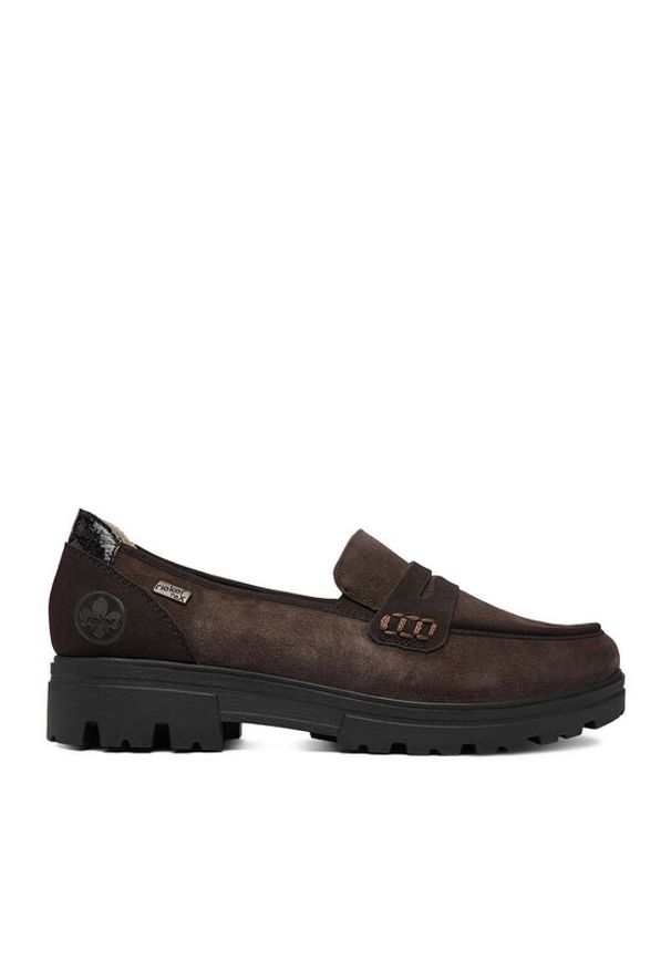 Rieker Loafersy CEO-43051-25 Brązowy. Kolor: brązowy. Materiał: skóra, zamsz