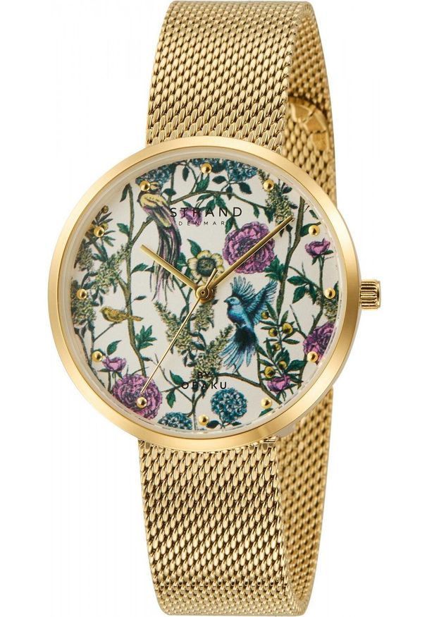 Zegarek damski Strand S700LXGIMG-DPD CYRKONIE złoty. Kolor: złoty