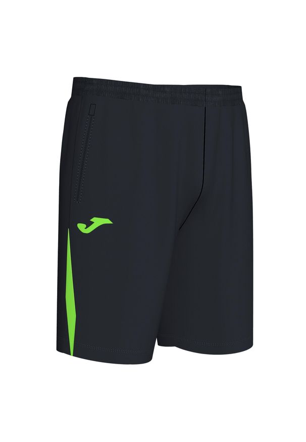 Szorty Joma Championship VII. Kolor: wielokolorowy, niebieski, zielony, czarny. Materiał: syntetyk, materiał. Sport: piłka nożna