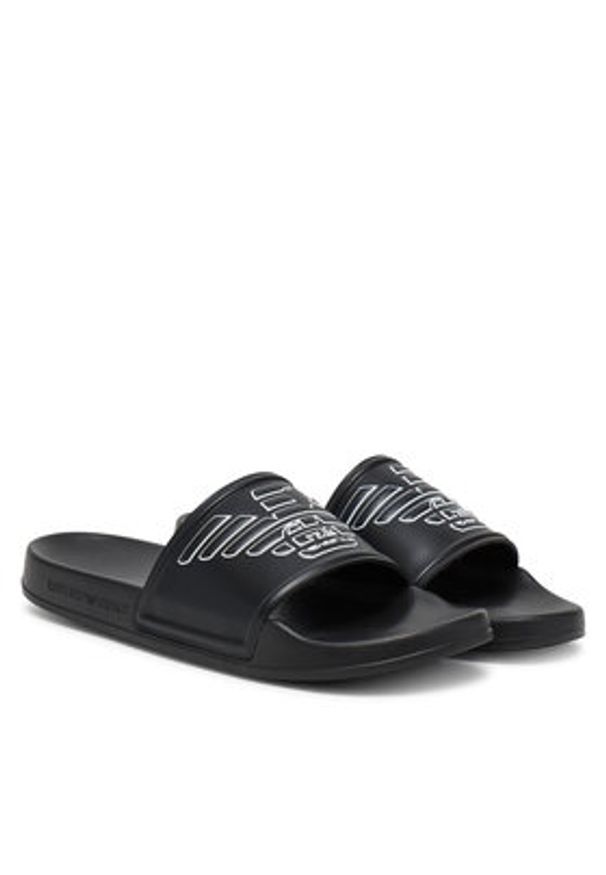 Emporio Armani Klapki XVPS11 XR273 K485 Czarny. Kolor: czarny. Materiał: syntetyk