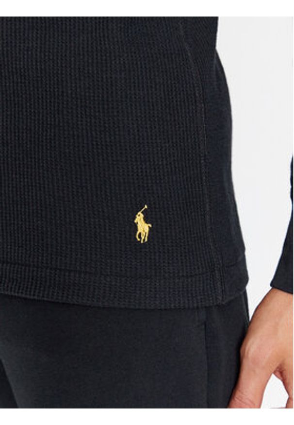 Polo Ralph Lauren Koszulka piżamowa 714899615004 Czarny Slim Fit. Kolor: czarny. Materiał: syntetyk, bawełna