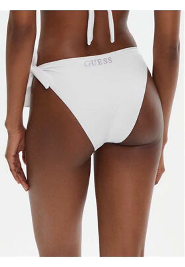 Guess Dół od bikini E5GO32 LY00K Biały. Kolor: biały. Materiał: syntetyk