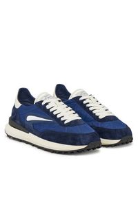 D.A.T.E. Sneakersy Athleta M421-AT-NY Granatowy. Kolor: niebieski. Materiał: zamsz, skóra #5
