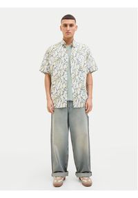 Jack & Jones Koszula Joshua 12271089 Écru Wide Fit. Kolor: kremowy. Materiał: bawełna #3