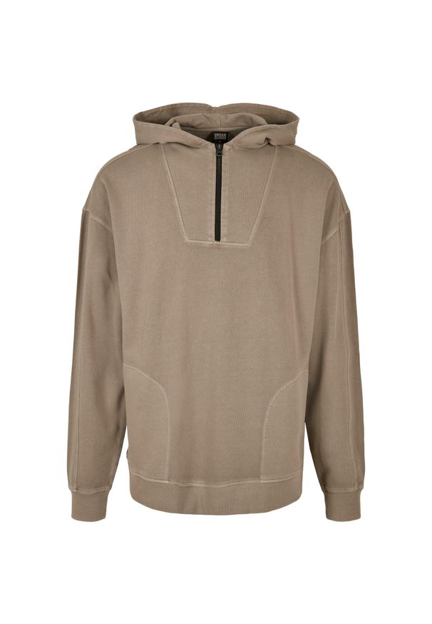 Bluza z kapturem Urban Classics Overdyed Camp. Typ kołnierza: kaptur. Kolor: zielony