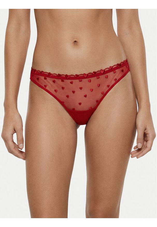 Guess Figi klasyczne O6RE05 KC600 Czerwony. Kolor: czerwony. Materiał: syntetyk