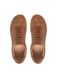 AGL Sneakersy Pills D839013PGWINNY0612 Brązowy. Kolor: brązowy. Materiał: skóra #4