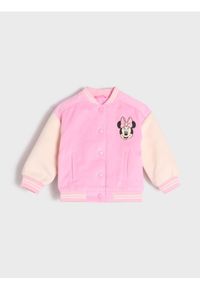 Sinsay - Kurtka bomberka Minnie Mouse - różowy. Kolor: różowy. Wzór: motyw z bajki