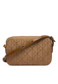 Calvin Klein Torebka Emblem Aop Jacquard Camera Bag LV04F3533G Brązowy. Kolor: brązowy #5