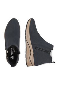 Rieker Botki CEO-N9561-14 Granatowy. Kolor: niebieski. Materiał: materiał #5